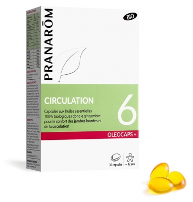 Pranarôm Oléocaps + 6 Circulation Bio 30 Capsule