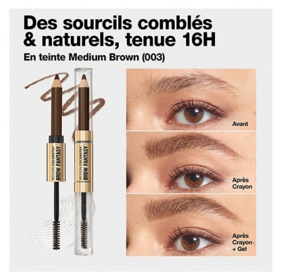 Revlon Maquillage Crayon & Gel Sourcils Colorstay Brow Fantasy N°103 Medium Brown Revlon