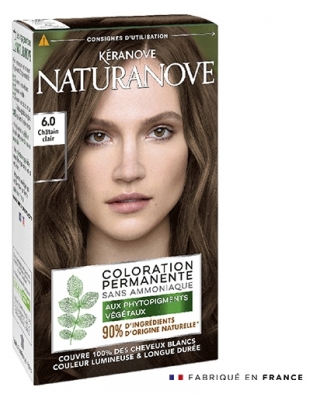 Kéranove Naturanove Coloration sans ammoniaque 6.0 Châtain Clair