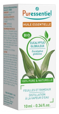 Puressentiel Essential Oil Eucalyptus Globulus Bio 10ml Puressentiel Essential Oil Eucalyptus Globulus Bio 10ml