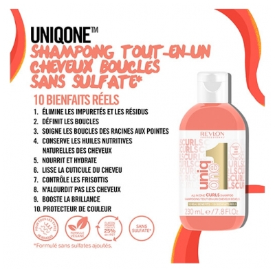 Revlon Shampoing Tout-en-Un Uniq One Curls