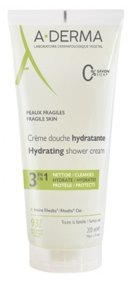 A-DERMA Nawilżający Krem pod Prysznic 3 w 1 200 ml