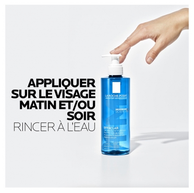 La Roche-Posay Effaclar Gel Moussant Purifiant Lot de 2 x 400 ml