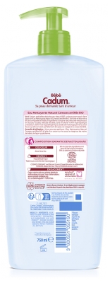 Cadum Eau Nettoyante Natural Caresse Bio 750 ml