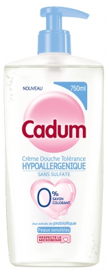 Cadum Hypoallergenic Shower Cream Tolerance Sensitive Skin 750 ml