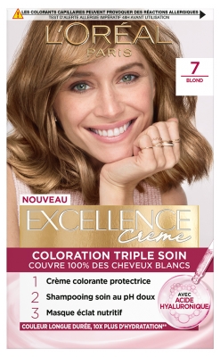 L'Oréal Paris Excellence Cream Triple Care Colour 192 ml - Kolor: 7 Blond L'Oréal Paris Excellence Cream Triple Care Colour 192 ml - Kolor: 7 Blond