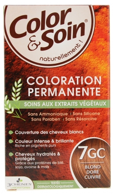 Les 3 Chênes Color & Soin Permanent Color Care - Hair Colour: Copper Golden Blond: 7GC Les 3 Chênes Color & Soin Permanent Color Care - Hair Colour: Copper Golden Blond: 7GC