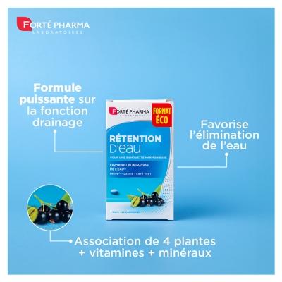 Forté Pharma Rétention d'Eau 56 Comprimés