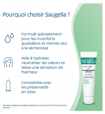 Saugella Gel Antiseptique Naturel 30 ml