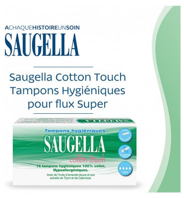 Saugella Cotton Touch 16 Tampons Hygiéniques Super