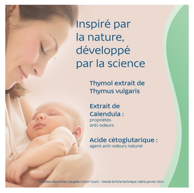 Saugella Cotton Touch 10 Serviettes Maternité