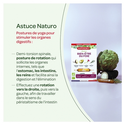 Superdiet Quatuor Bien-Être du Foie Bio 20 Ampoules