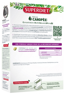 Superdiet Organic Artichoke 20 Phials
