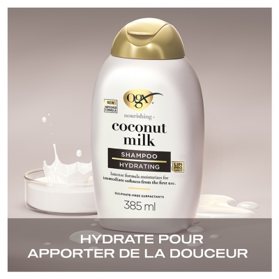 Ogx Shampoing Lait de Coco 385 ml