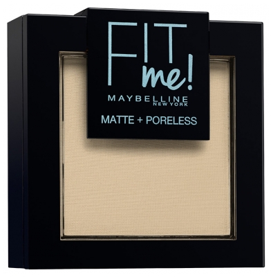 Maybelline New York Fit Me! Matte + Poreless Compact Powder 9 g - Barwa: 105 Naturalna ko?? s?oniowa