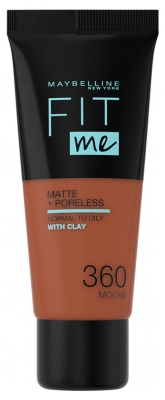 Maybelline New York Fit Me! Matte Fluid Foundation + Poreless 30 ml - Barwa: 360 Mocha