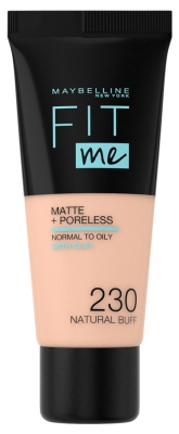 Maybelline New York Fit Me! Matte Fluid Foundation + Poreless 30 ml - Barwa: 230 Sand Beige