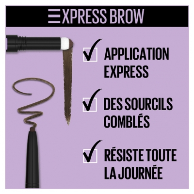 Maybelline New York Express Brow Satin Duo Crayon Sourcils + Poudre 1,9 g