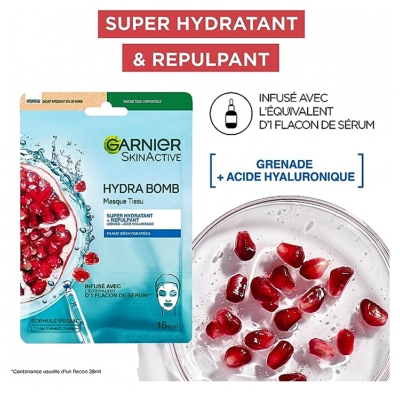 Garnier SkinActive Coffret de 5 Masques en Tissus