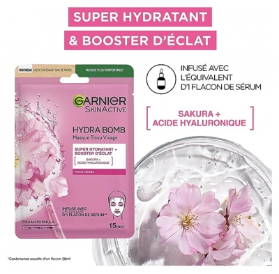 Garnier SkinActive Coffret de 5 Masques en Tissus
