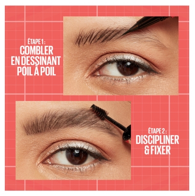 Maybelline New York Build-A-Brow 2en1 Feutre à Sourcils Gel Fixateur 10 ml