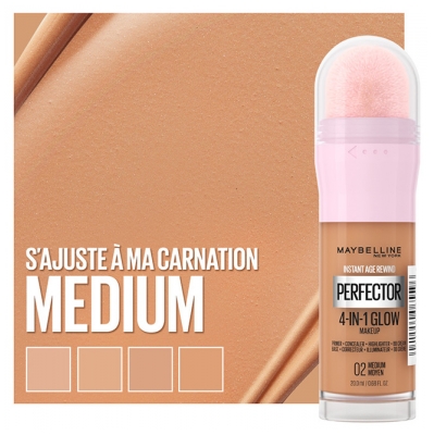 Maybelline New York Instant Anti-Aging Perfector 4-In-1 Glow Perfector 20 ml - Barwa: 02 Średni