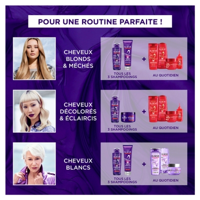 L'Oréal Paris Elseve Color Vive Masque Violet Déjaunisseur Intense 250 ml