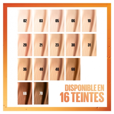 Maybelline New York Superstay 24H Skint Tint Fluide de Teint 30 ml - Teinte : 03