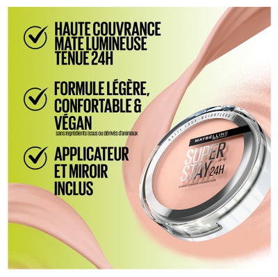 Maybelline New York Superstay 24H Fond de Teint-Poudre Hybride 9 g - Teinte : 06