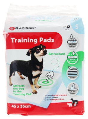 Flamingo Puppy Training Pads 20 Pieces 45 x 35cm Flamingo Puppy Training Pads 20 Pieces 45 x 35cm