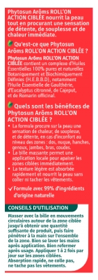 Phytosun Arôms Roll-On Action Ciblée aux Huiles Essentielles Effet Chauffant 50 ml