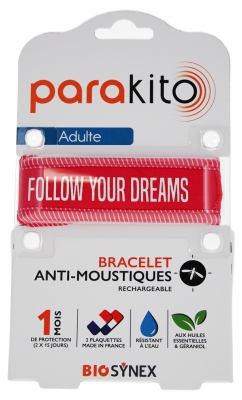 Parakito Anti-Mosquitoes Band Rechargeable Adult - Model: Good Vibes Fuchsia Parakito Anti-Mosquitoes Band Rechargeable Adult - Model: Good Vibes Fuchsia
