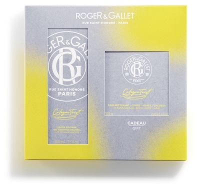 Roger & Gallet Cologne Twist Eau de Cologne 100 ml + Pain Nettoyant Corps Visage et Cheveux 100 g Offert