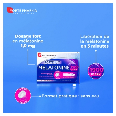 Forté Pharma Forténuit Mélatonine 1900 Flash 30 Comprimés