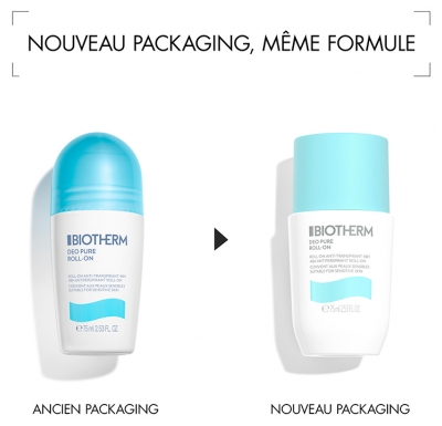 Biotherm Déo Pure Anti-Transpirant Roll-On Lot de 2 x 75 ml