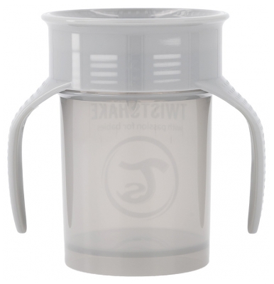 Twistshake 360 Degree Cup 230 ml 6 Months and up - Colour: Pastel grey