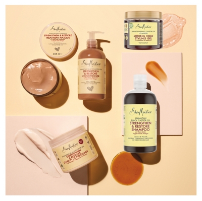 SheaMoisture Szampon Wzmacniający i Odżywczy z Czarnym Olejem Rycynowym z Jamajki 384 ml