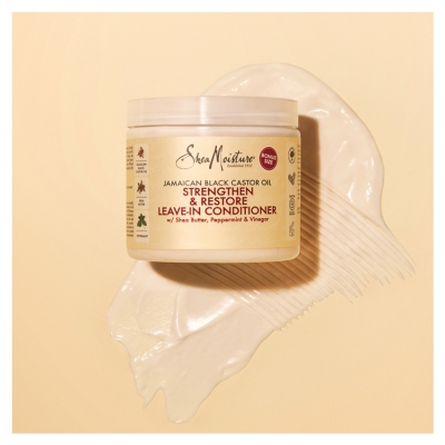 SheaMoisture Jamajski Czarny Olej Rycynowy bez Spłukiwania Pielęgnacja Regenerująca i Wzmacniająca 431 ml