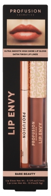 Profusion Cosmetics Lip Envy Duo Lips Gloss & Liner - Colour: Bare Beauty Profusion Cosmetics Lip Envy Duo Lips Gloss & Liner - Colour: Bare Beauty