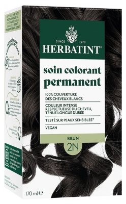 Herbatint Permanent Color Care 170 ml - Hair Colour: 2N Brown Herbatint Permanent Color Care 170 ml - Hair Colour: 2N Brown