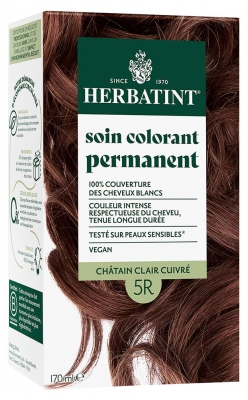 Herbatint Permanent Color Care 170 ml - Hair Colour: 5R Light Brown Copper Herbatint Permanent Color Care 170 ml - Hair Colour: 5R Light Brown Copper