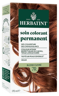 Herbatint Permanent Color Care 170 ml - Hair Colour: 7R Copper Blonde Herbatint Permanent Color Care 170 ml - Hair Colour: 7R Copper Blonde