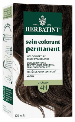 Herbatint Permanent Color Care 170 ml - Hair Colour: 4N Chestnut Herbatint Permanent Color Care 170 ml - Hair Colour: 4N Chestnut