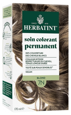 Herbatint Permanent Color Care 170 ml - Hair Colour: 7N Blond Herbatint Permanent Color Care 170 ml - Hair Colour: 7N Blond