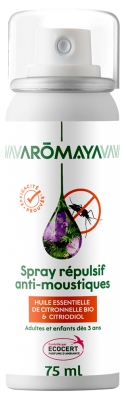 Aromaya Spray Odstraszający Komary od 3 lat 75 ml Aromaya Spray Odstraszający Komary od 3 lat 75 ml