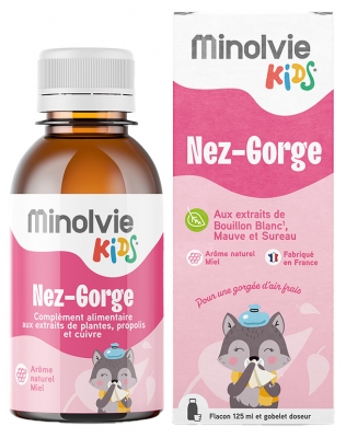 Minolvie Kids Nez Gorge Syrup 125 ml Minolvie Kids Nez Gorge Syrup 125 ml