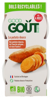 Good Goût Sweet Potato From 4 Months Organic 2 Jars Good Goût Sweet Potato From 4 Months Organic 2 Jars