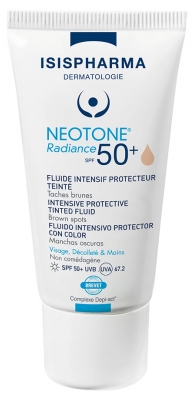 Isispharma Neotone Radiance Intensive Protective Tinted Fluid SPF50+ 30 ml - Colour: Fair Isispharma Neotone Radiance Intensive Protective Tinted Fluid SPF50+ 30 ml - Colour: Fair