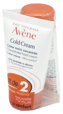 Avène Cold Cream Concentrated Hand Cream 2 x 50ml Avène Cold Cream Concentrated Hand Cream 2 x 50ml