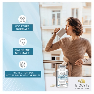 Biocyte Calcium Liposomal + Vitamines D3/K2 60 Gélules